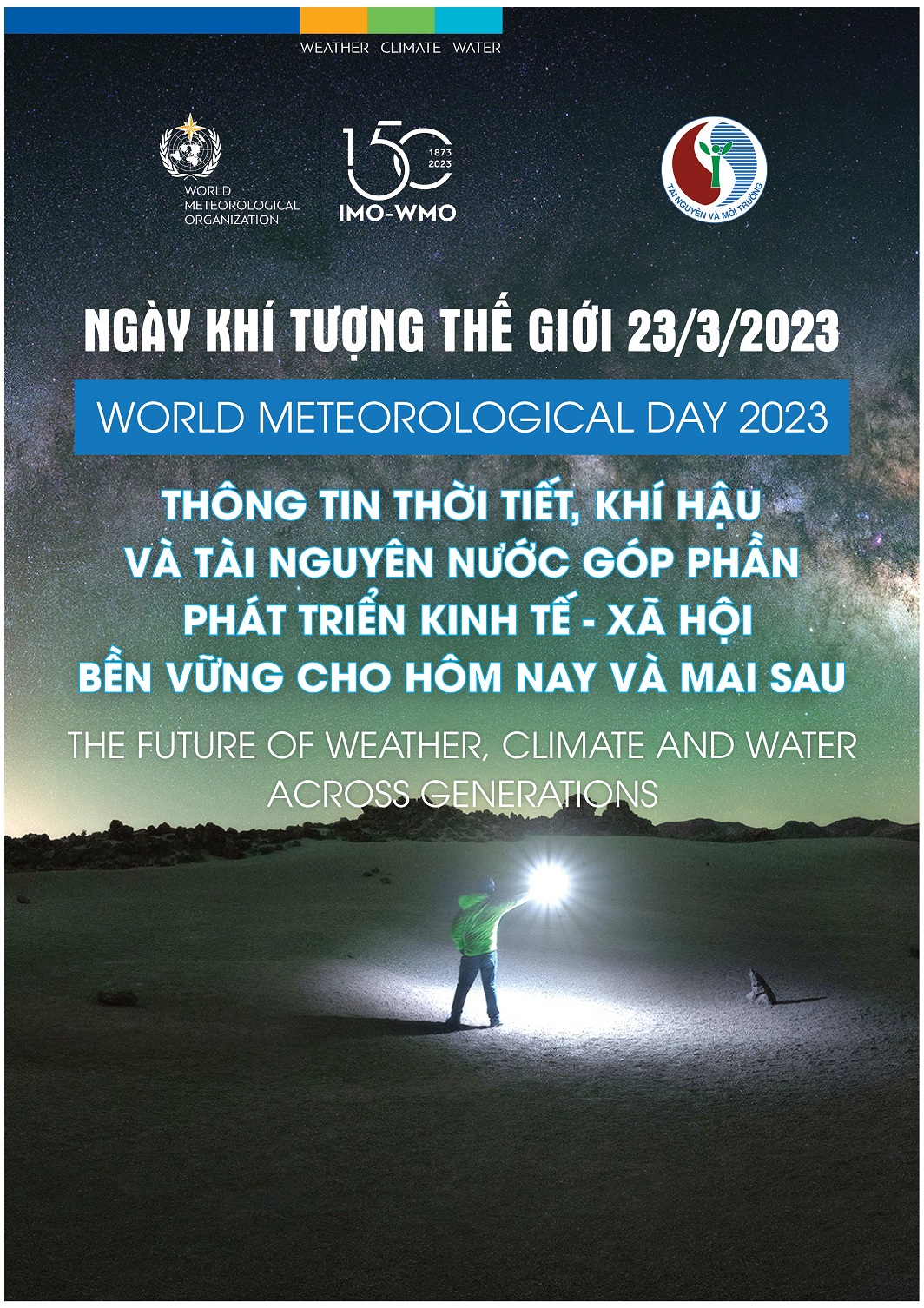 Propaganda in response to World Water Day, World Meteorological Day, Earth Hour Campaign 2023